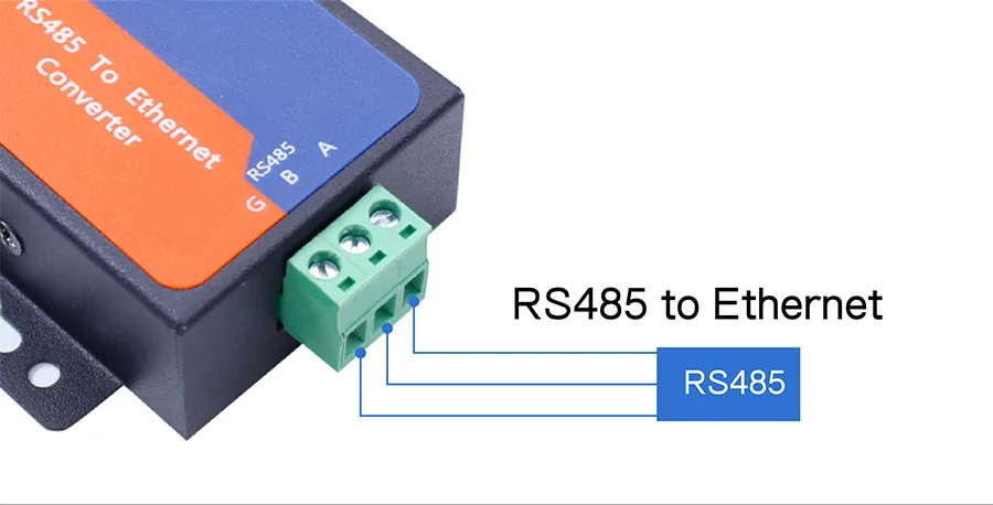1-Port RS485 to Ethernet Converters Support TCP Server/Client, UDP Server/Client, Virtual COM