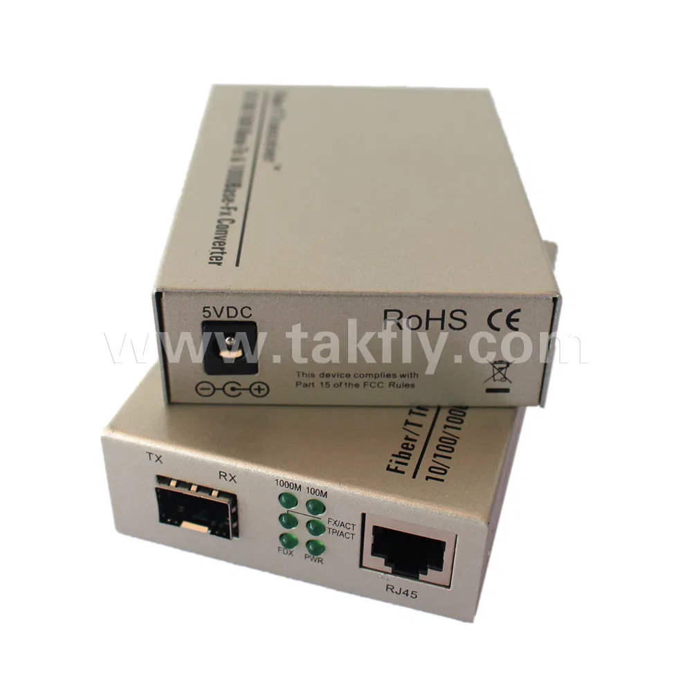 1000m Unmanaged Fiber Media Converter SC/SC 80km