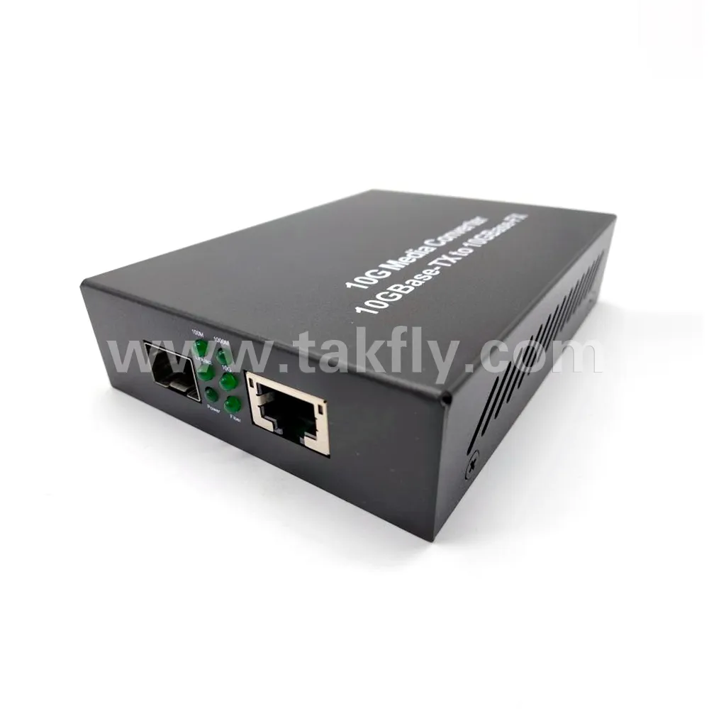 10g SFP Port Unmanaged Fiber Optic Media Converter