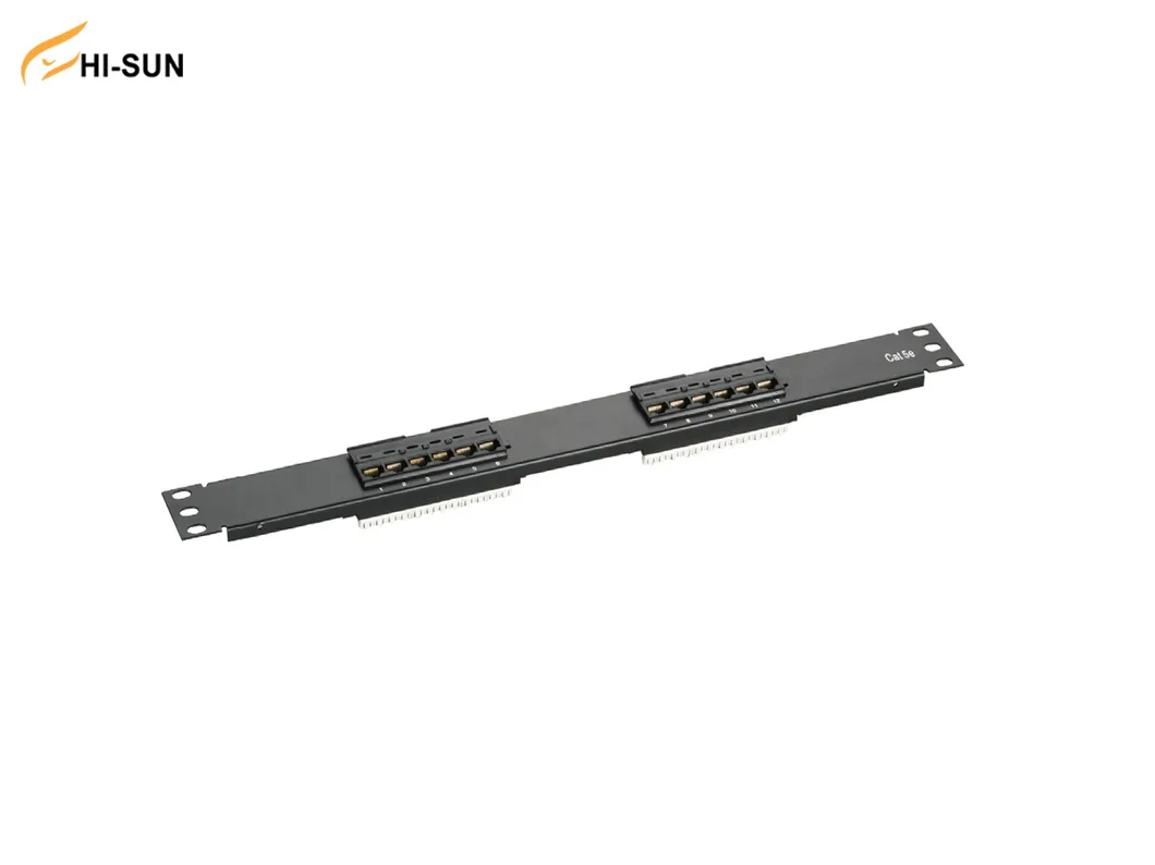 16-Port Cat5e Unshielded Wallmount or Rackmount Lsa or 110 Block Patch Panel