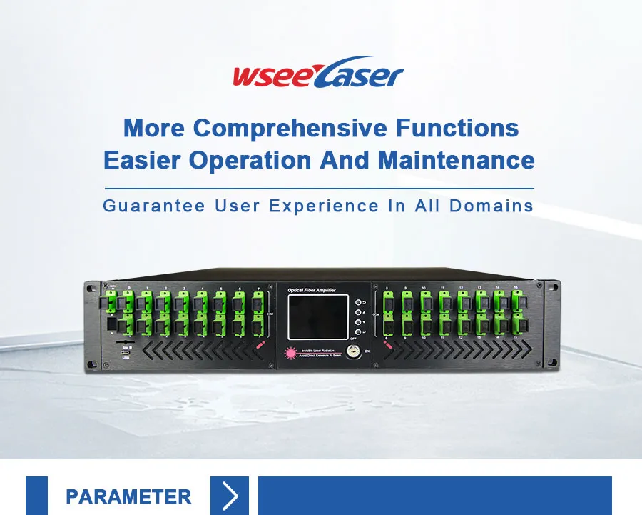 16 Ports Gpon Optical Amplifier 23dBm High Power EDFA