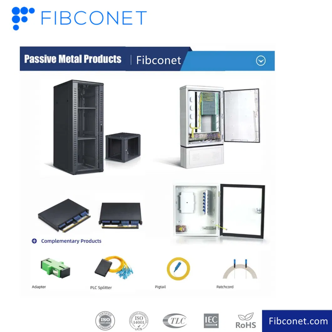1X48 Sc Integrated Splice Tray FTTH Fiber Optic Distribution Frame Cold Rolled Steel ODF Patch Panel