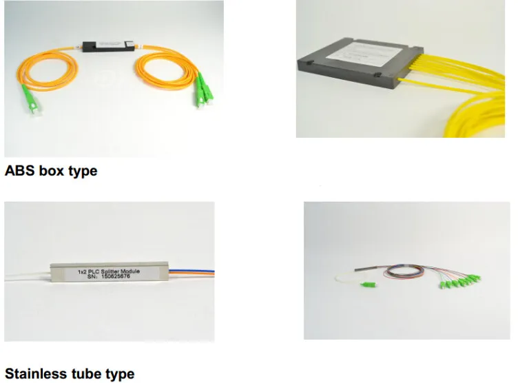 1X8 Optical Steel Tube Type PLC Splitter Optic/Fiber Optic Splitter