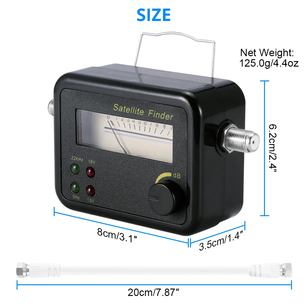 2 LED Lights Displayed Digital Satellite Finder