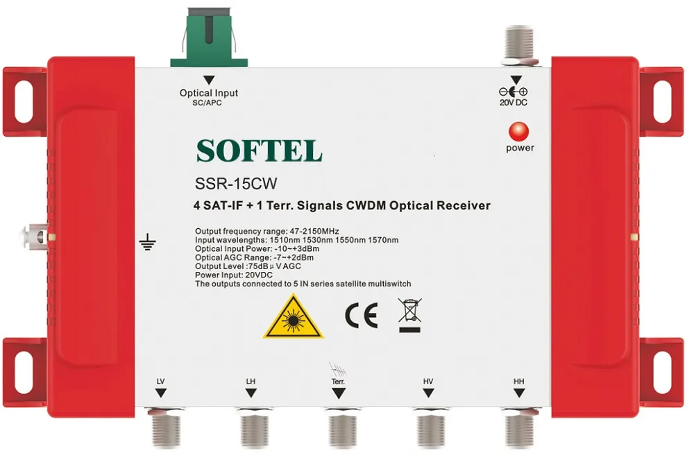 47-2150MHz Satellite Optical Receiver 1550nm