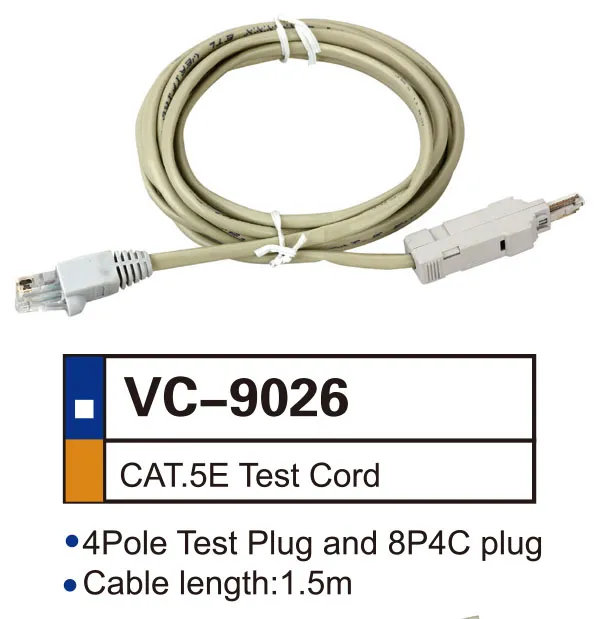 8p8c Plug 4 Pole 1.5m Cat. 5e Test Cord
