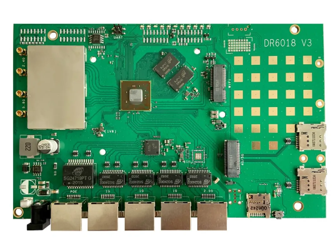 Dr6018 V3 Quad-Core Arm 64bit A53 Qualcomm-Atheros Ipq6010 Motherboard