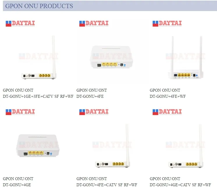Dt-Gonu+4fe Gpon Ont FTTH Gpon ONU