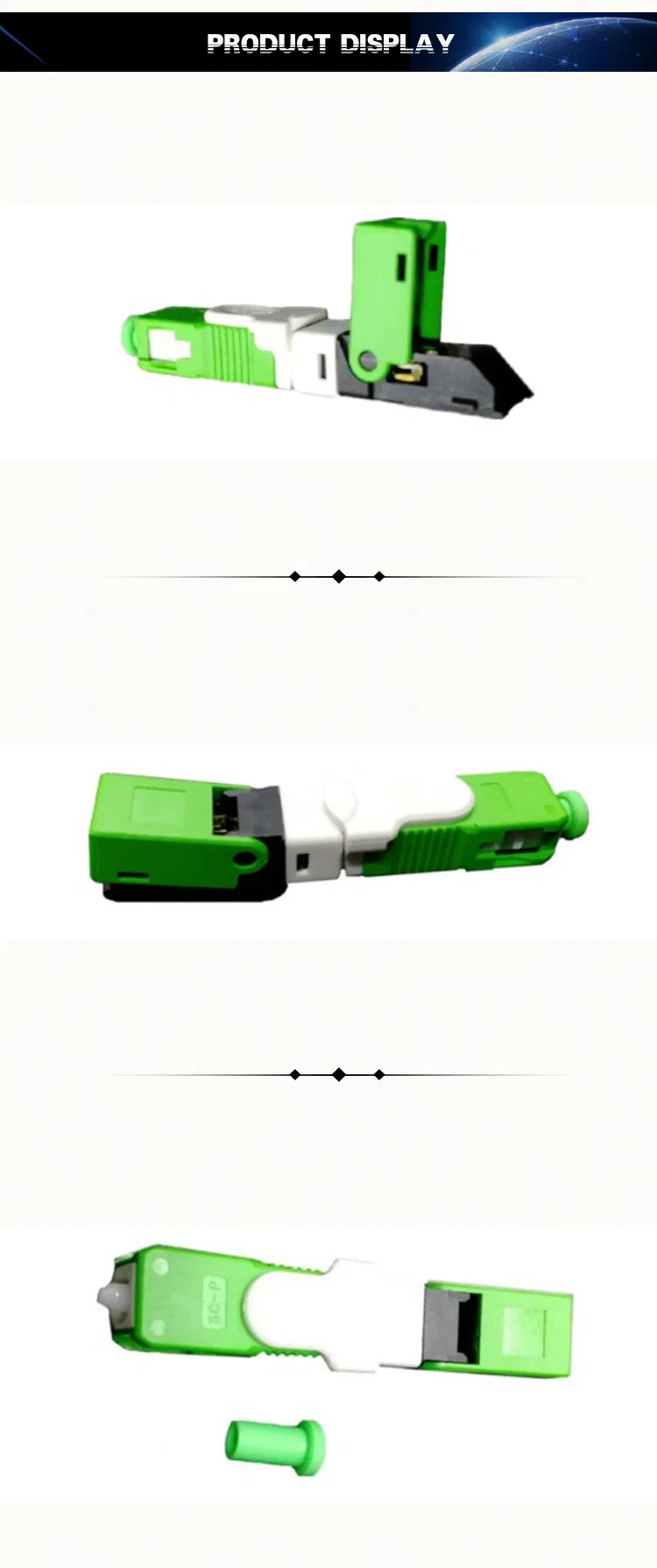 ESC250d Sc APC Fiber Optic Fast Connector