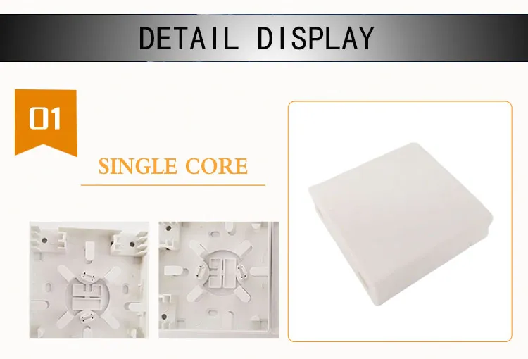 Factory Price 86 Type 2 Port Fiber Optic Termination Box FTTH Indoor Cable