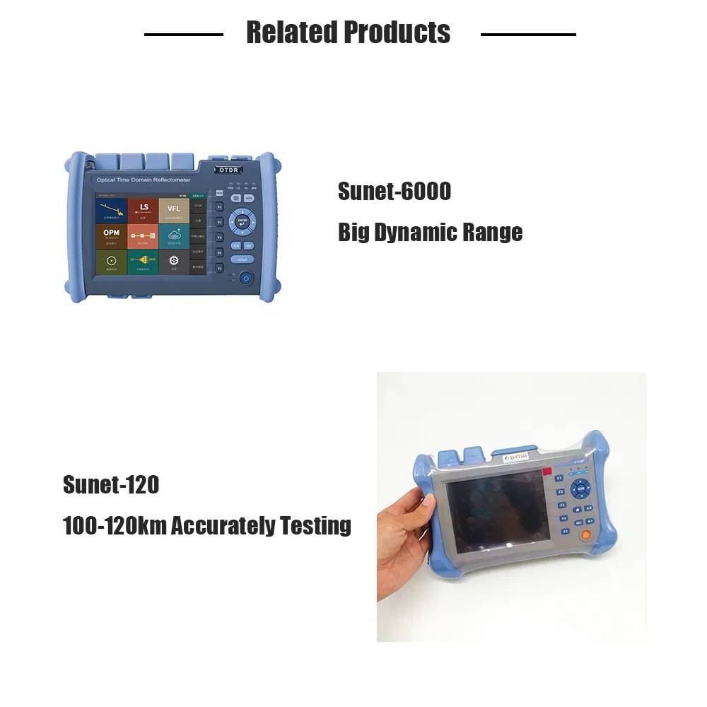 Factory Sm 1310/1550 OTDR with Laser Source, Power Meter and Vfl Function