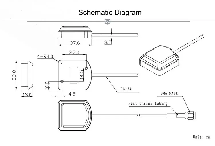 Free Sample New High Gain GPS Antenna/ Active Antenna