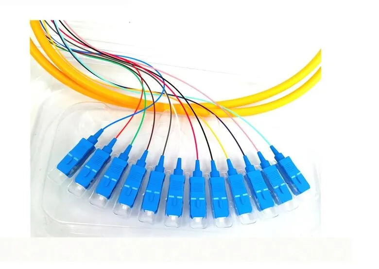 FTTH 12 Core Fiber Optical Jumper Pigtail with Sc Connector
