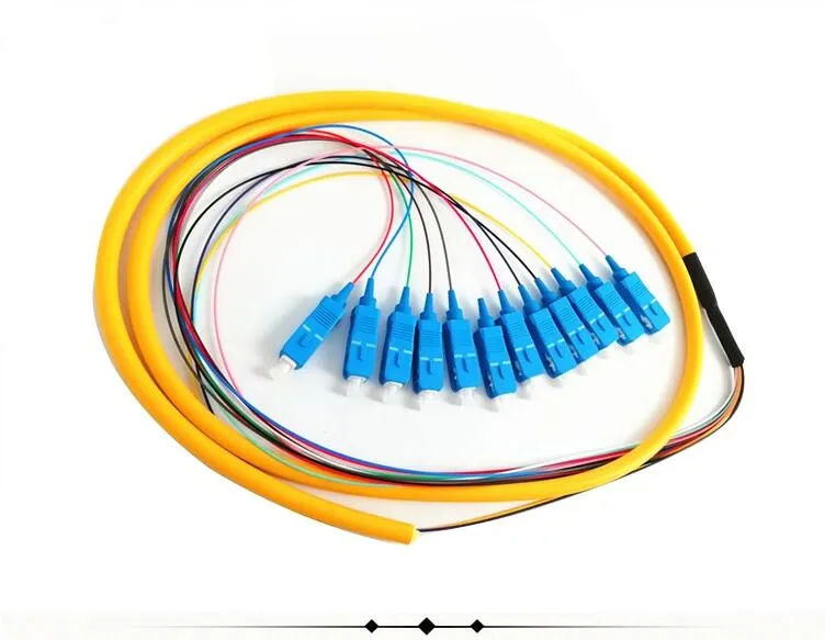 FTTH 12 Core Fiber Optical Jumper Pigtail with Sc Connector