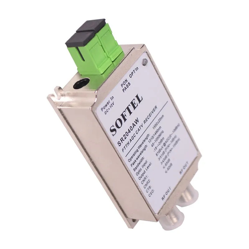 FTTH AGC CATV Receiver Node Optical Mini Receier Softel Mini Node