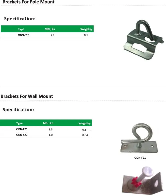 FTTH Drop Cable Anchor Clamp Brackets