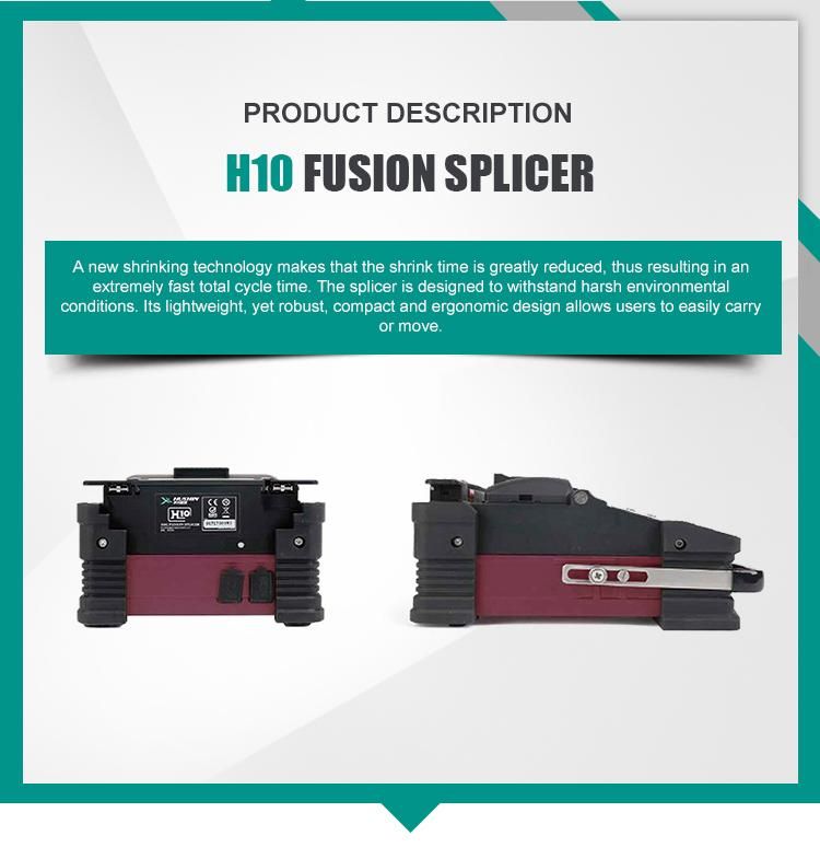 H10 Fusion Splicer Fiber Optic Networking Equipment for Datacom and Telecom