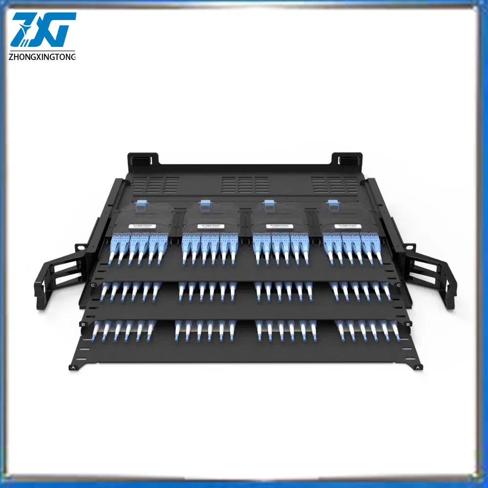 High Density 144 Core MPO Jumper Optical Distribution Frame Fiber Box