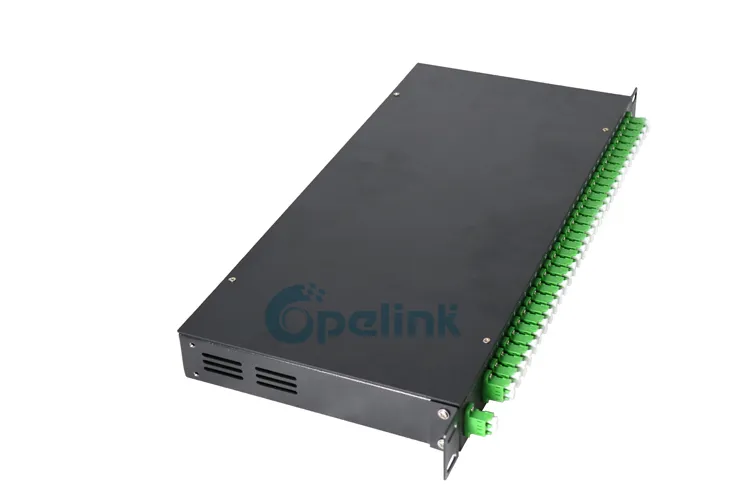 High Quality Rack Mount 2X32 Opelink/OEM New RoHS CE Fiber Optic Splitter