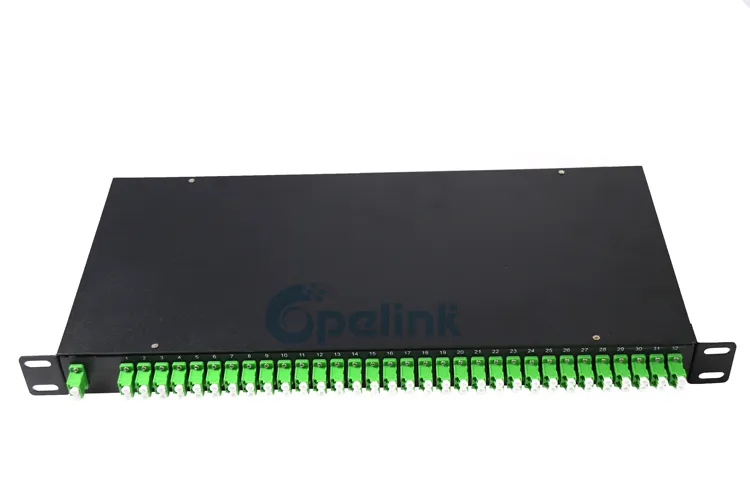 High Quality Rack Mount 2X32 Opelink/OEM New RoHS CE Fiber Optic Splitter