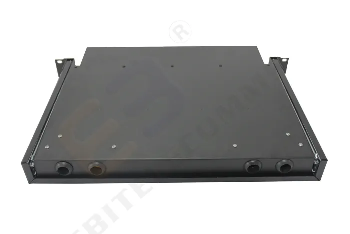 LC Duplex Single-Mode Panel Enclosure 24 Ports Sliding Fiber Patch Panel