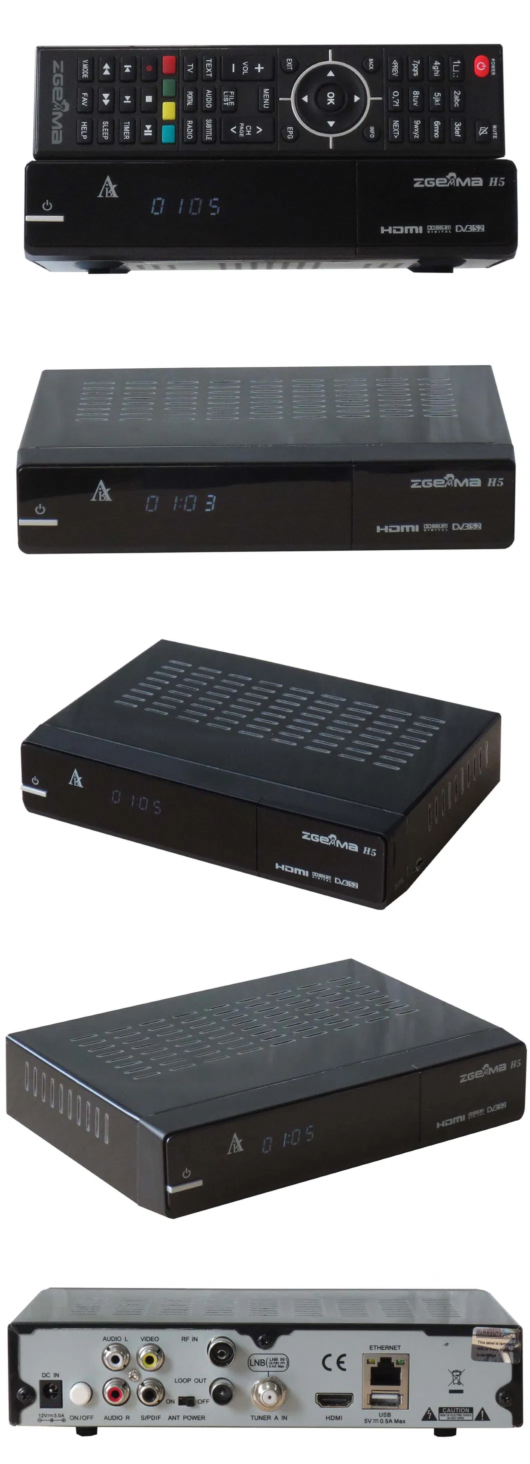 Newest Zgemma TV Decoder DVB S2 + DVB T2/C Hevc/H. 265