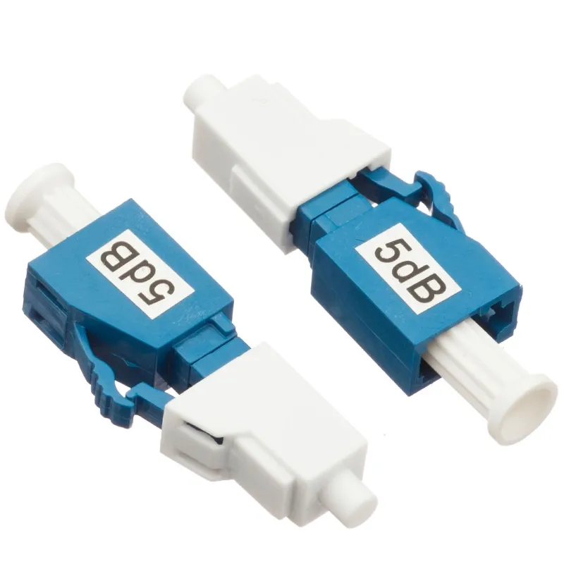 Plug-in Fixed Fiber Optic 5dB LC Single Mode Attenuator