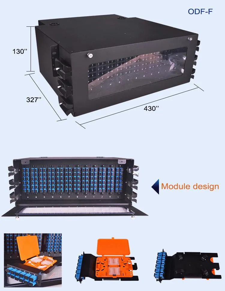 Rack Mounted Fiber Optic Distribution Box ODF