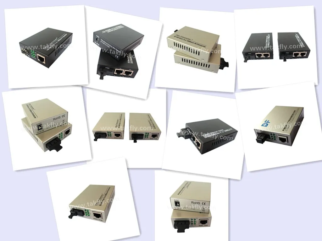 Single Sc 10/100Mbps Unmanaged Media Converter Sm 60km