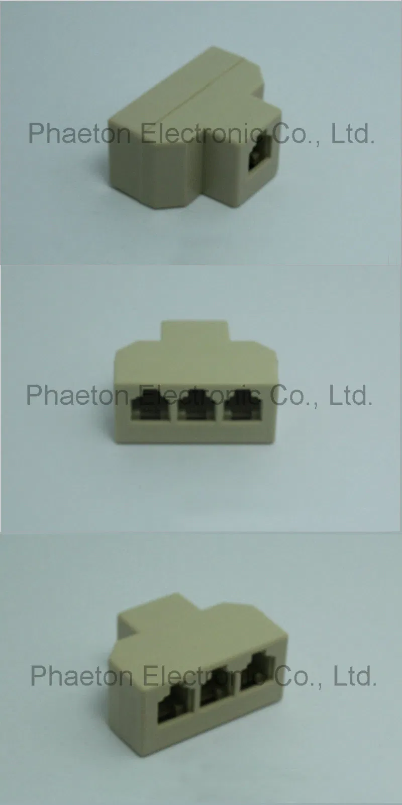 Telephone Adaptor Jack to 2 Jacks 6p4c 8p8c (pH2203)