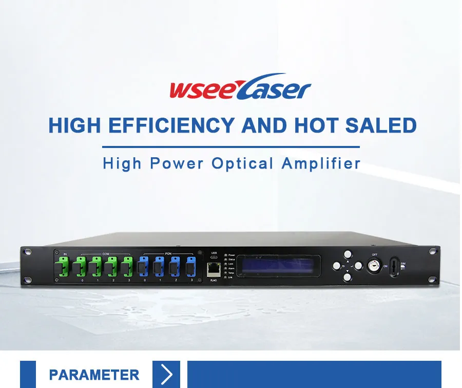Wsee Multi-Port Output 1u CATV Optical EDFA Amplifier Price